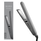 SALONIA サロニア スムースシャイン ストレートヘアアイロン 24mm 【グレー】SAL23105GR 温度調整 時短 ツヤ まとまり シルク髪 ツヤ髪
