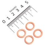 【メーカー在庫あり】 105-142 キジマ 銅ワッシャー 10×15mm×1.5t 4コSET HD店