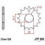 [USA наличие есть ] 1212-1278 JT звездочка JT Sprockets передний звездочка 16T/520 07 год -16 год KLE650C steel HD магазин 