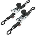 [USA наличие есть ] 3920-0146 энергия Thai POWERTYE ширина 1.5 дюймовый (38mm) храповик безопасность защелка крюк имеется 6.5 футов (1.98m) чёрный ( левый правый пара ) H