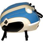 ショッピングBAGSTER 1716D バグスター BAGSTER タンクカバー ライトブルー/クリームホワイト/ゴールドトリム 16年-20年 トライアンフ ボンネビル T120 HD店