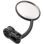 【即納】 1730 タカツ TAKATSU グリーンサム トライアルミラー ハンドルクランプ 左用 黒 HD店