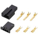 【メーカー在庫あり】 0900-755-02201 キタコ コネクターセット 110型 3極 オス/メス 1セット SP店