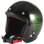 JCP-31 ナナニージャム 72JAM ジェットヘルメット カスタムペイントJAM SCALLOP 緑 フリーサイズ(57-60cm未満) SP店