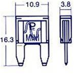 BPF-7100 NO353 スタンレー STANLEY ミニブレードヒューズ 10A 5個入り SP店