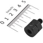 【メーカー在庫あり】 505-1000081 キタコ ミラーアダプター ブラック 逆ネジ8mm→正ネジ8mm SP店