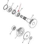 [ производитель наличие есть ] 93317-425B7 Yamaha оригинальный подшипник (50M) SP магазин 