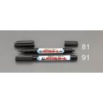 【メーカー在庫あり】 EA765MJ-81 エスコ ESCO [黒] 油性マーカー SP店