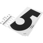 【メーカー在庫あり】 000-0006005 キタコ ゼッケンステッカー (黒/小) 番号5 JP店