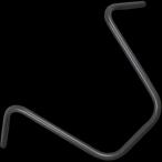 【メーカー在庫あり】 000847 ネオファクトリー ナロースカイハイバー ハンドル ヘコミ有り 黒 JP店