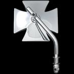 【メーカー在庫あり】 006273 ネオファクトリー アジャスタブルショートステムクロスミラー クローム JP店