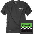 3032-3760 ファクトリーFX FACTORY EFFEX Tシャツ KAWASAKI STARTING LINE ヘザーチャコール ユース Lサイズ JP店