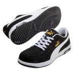 【メーカー在庫あり】 64.215.0 プーマ PUMA ヘリテイジエアツイスト2.0 ローカット 安全靴 作業靴 黒 25.0cm JP店