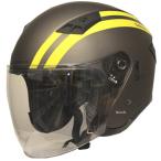 MP500 モトバイパー Moto-Viper ジェットヘルメット SABRE YELLOW LINE  マットガンメタル Mサイズ JP店