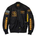 VS26101S バンソン VANSON 2026年春夏モデル メッシュMA-1ジャケット XLサイズ BK/YE JP店