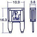 BPF-7150 NO354 スタンレー STANLEY ミニブレードヒューズ 15A 5個入り JP店