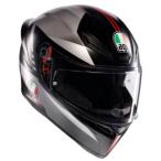 【メーカー在庫あり】 18394007-034-XL エージーブイ AGV フルフェイスヘルメット K1 S JIST ASIAN FIT 034-LAP MATT 黒/グレー/赤 XLサイズ JP店