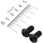 【メーカー在庫あり】 830830-015 ポッシュ POSH SUS304 六角穴付ボタンキャップボルト 汎用 M8x15 P1.25 黒 ステンレス 2本入り JP店