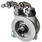 【メーカー在庫あり】 J4550 ガッツクローム Jagg オイルフィルターアダプター EVOビッグツイン/スポーツスター用 JP店