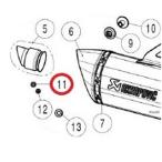 P-DR18 アクラポビッチ AKRAPOVIC サイレンサエンドバッフル用ワッシャー リペア用 HD店