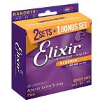 ショッピングギター Elixir エリクサー アコースティックギター弦 3セットパック NANOWEB 80/20ブロンズ Light .012-.053 #16539 _