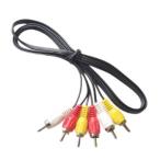 AVケーブル ビデオケーブル 《1.5m》 3ピン-3ピン(赤白黄) RCAピンケーブル _