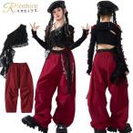 ショッピングダンス ダンス 衣装 赤黒 キッズ セクシー ダンス 衣装 キッズ セットアップ 女の子 レース トップス 赤 パンツ KPOP 韓国 ヒップホップ 派手 個性的 発表会 ダンス衣装