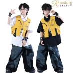  Kids танцевальный костюм Kids Dance hip-hop stage костюм постановка одежда Mai шт. одежда тренировка надеты танцевальный костюм Kids рубашка брюки короткий рукав pe -тактный перчатки мода -тактный Lee 