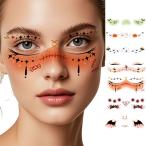  Halloween макияж наклейка Halloween I макияж тату-наклейка ребенок взрослый Halloween маскарадный костюм симпатичный Halloween украшение лицо стикер party лицо наклейка 