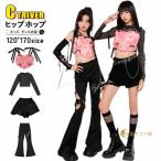 k-pop костюм роза лучший Kids танцевальный костюм выставить майка топ брюки укороченные брюки рубашка с длинным рукавом .. hip-hop ребенок постановка одежда длинные брюки 