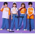  Kids танцевальный костюм jazz hiphop короткий рукав футболка длина брюки длинные брюки Kids Jazz hip-hop мужчина девочка ребенок одежда одиночный товар? верх и низ в комплекте выбор возможно K-POP Street ..