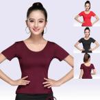  Dance футболка йога tops современный Dance одежда латиноамериканский танцевальный костюм маленький видно нейлон короткий рукав футболка стрейч Dance одежда урок надеты тренировка надеты латиноамериканский Dance /mo