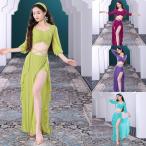 ベリーダンス衣装セット ベリーダンスウェア 七分袖 