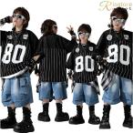  Kids танцевальный костюм чёрный белый синий hip-hop Baseball костюм костюм для гонок поясница шт способ полоса футболка Denim брюки выставить ребенок одежда девочка мужчина 