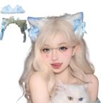  Halloween кошка кошка уголок гонки костюмированная игра аксессуары для волос шпилька зажим лента для волос симпатичный синий чёрный розовый костюм костюм для взрослых ребенок party товары - 