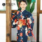 浴衣 子供 山茶花 花柄 子供 女の子 セット 3点セット ゆかた 腰ひも 足袋 紺 ネイビー 古典柄 レトロ 浴衣セット 盆踊り 子供服 夏祭り ひな祭り花見 夏 花火大