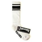 Thrasher (スラッシャー) ハイソックス 靴下 MAG LOGO HI SOCKS White スケボー SKATE SK8 スケートボード