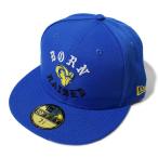 BornxRaised (ボーンアンドレイズド) キャップ ニューエラ BORN X RAISED + RAMS NEW ERA FITTED HAT BLUE NFL アメフト アメリカンフットボール HIPHOP