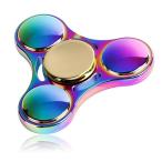 Lumturi ハンドスピナー 指スピナー Hand spinner ストレス解消 集中力を高める 高速回転 子供大人に適用 (S1虹色)