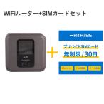富士ソフトWiFiルーターFS030W/中古+プリペイドSIMセット