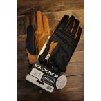 KADOYA ( Kadoya ) [ROX GLOVE-PL блокировка s перчатка перфорированная кожа ] цвет : черный / Brown женский размер . есть кожа перчатка 