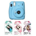 フィルム10枚付き【送料無料】FUJIFILM フジフイルム チェキ instax mini 11 スカイブルー INS MINI 11 BLUE