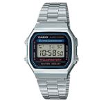 【ポスト投函で送料無料】CASIO カシオ A168WA-1A2WJR スタンダード メタルバンド 日常生活防水 見やすいデジタル表記