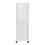 【メーカー直送で送料無料】セトクラフト 室内用ゴミ箱 ダストボックス TRASH DOUBLE S23-0591 ホワイト 20Lのダブルボックス