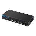 エレコム 10Gマルチギガ対応8ポートスイッチ(金属筐体 ACアダプター) EHC-X08MA-HB