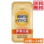 送料無料 ミンティア +VOICE レモンジンジャー 30粒入 ×24個 まとめ買い アサヒグループ ミンティア タブレット ミント 大粒 携帯用 プラスボイス 声優公認