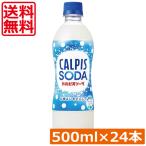 ショッピング炭酸 送料無料 アサヒ飲料 カルピスソーダ 500ml ×1箱（24本）カルピス Calpis 炭酸飲料 SODA