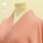 ショッピング水玉 小紋 リサイクル着物 リサイクル 反物 正絹 綸子 こもん 絞り ピンク 水玉文様 裄65.サイズS〜M hh1207