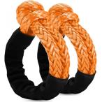  soft * Release * пряжка 2 шт. комплект тяга трос автомобильный тяга ремешок 12 mm максимальный нагрузка 17 тонн защита рукав имеется восстановление трос orange 