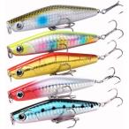 CONTYU シーバス ルアーセット シンキングペンシル 80mm 17.5g シンペン スモールルアー ヒラメ 80mm / 17.5g カラ